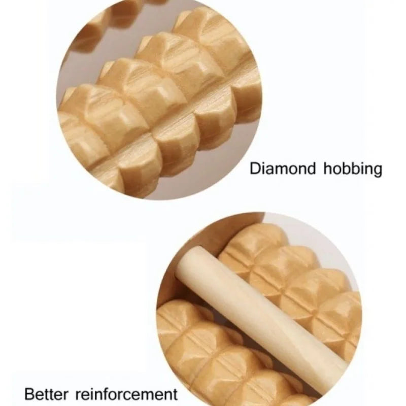 Wooden Foot Roller Massager